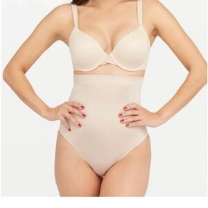NEW SPANX||High Waist Thong in Champagne Beige Size Xl